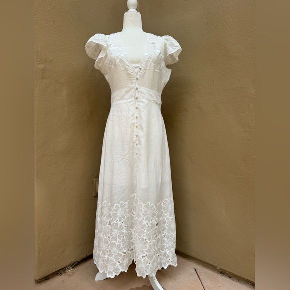 Veronica Beard White Maxi Dress (professionally altered) - Picture 2 of 15